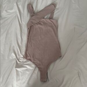 Lulus Ribbed Asymmetrical Body Suit